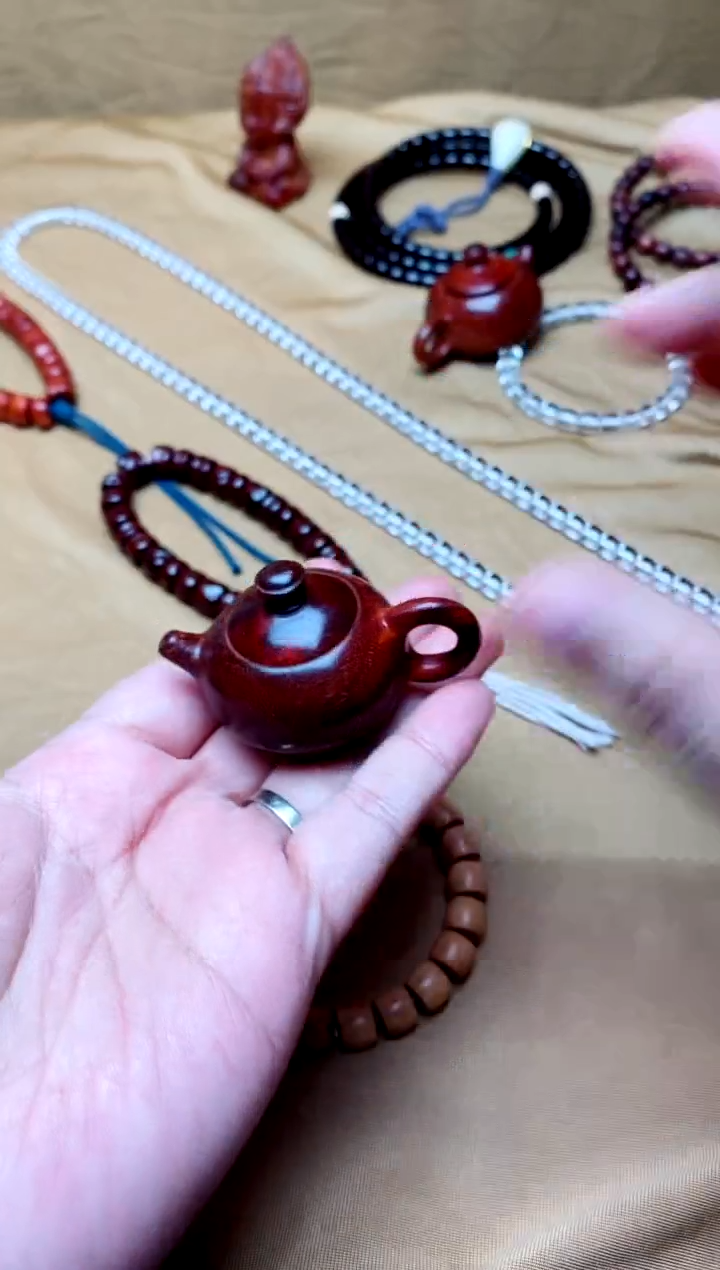 檀香紫檀（小叶紫檀）把把壶