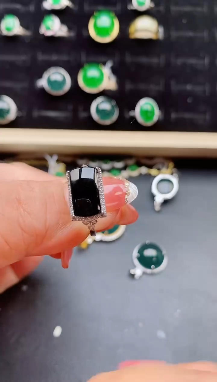 【闪购商品】翡翠戒指银S925镶嵌1212