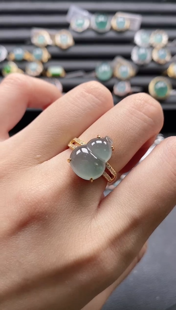 【闪购商品】翡翠戒指银S925镶嵌1111