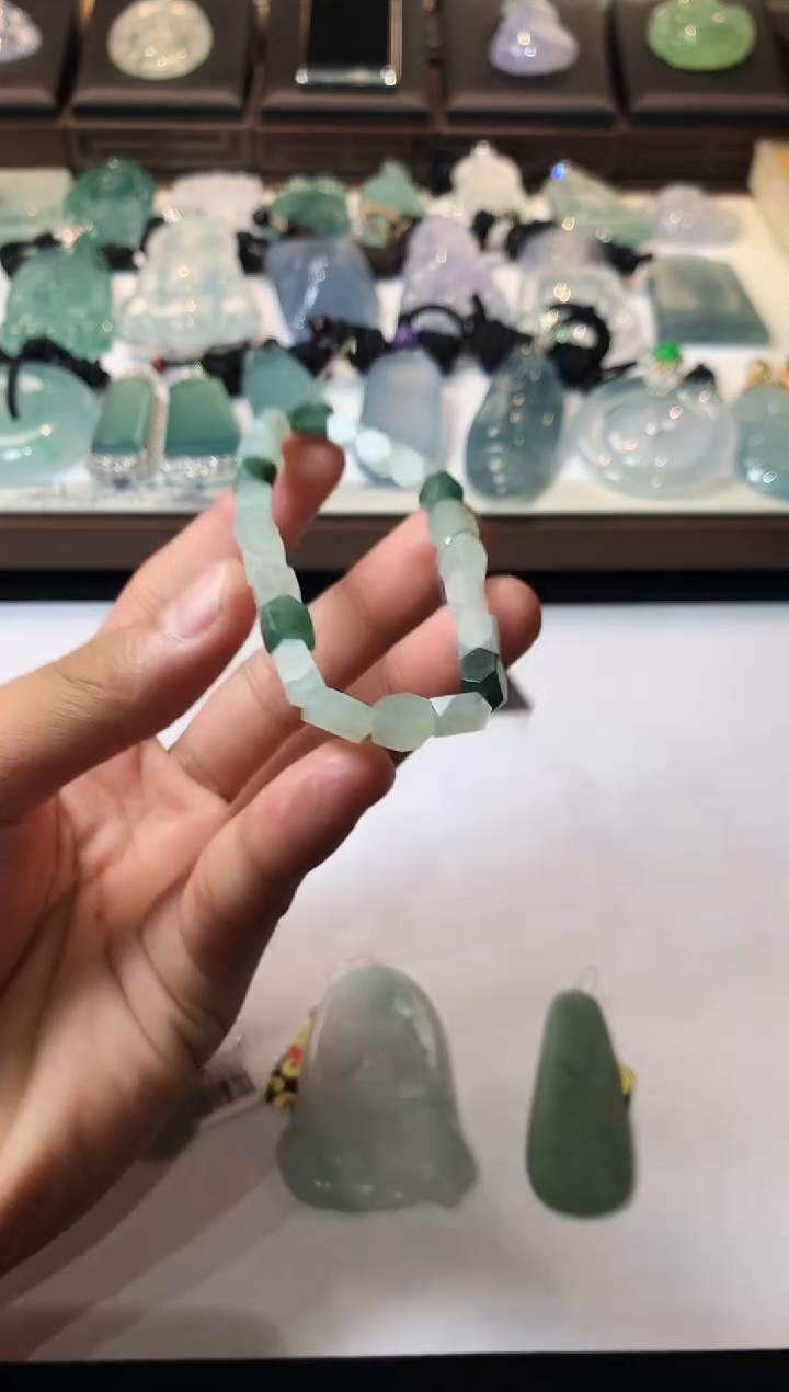 未镶嵌定制翡翠涂*  S毛货不退不换