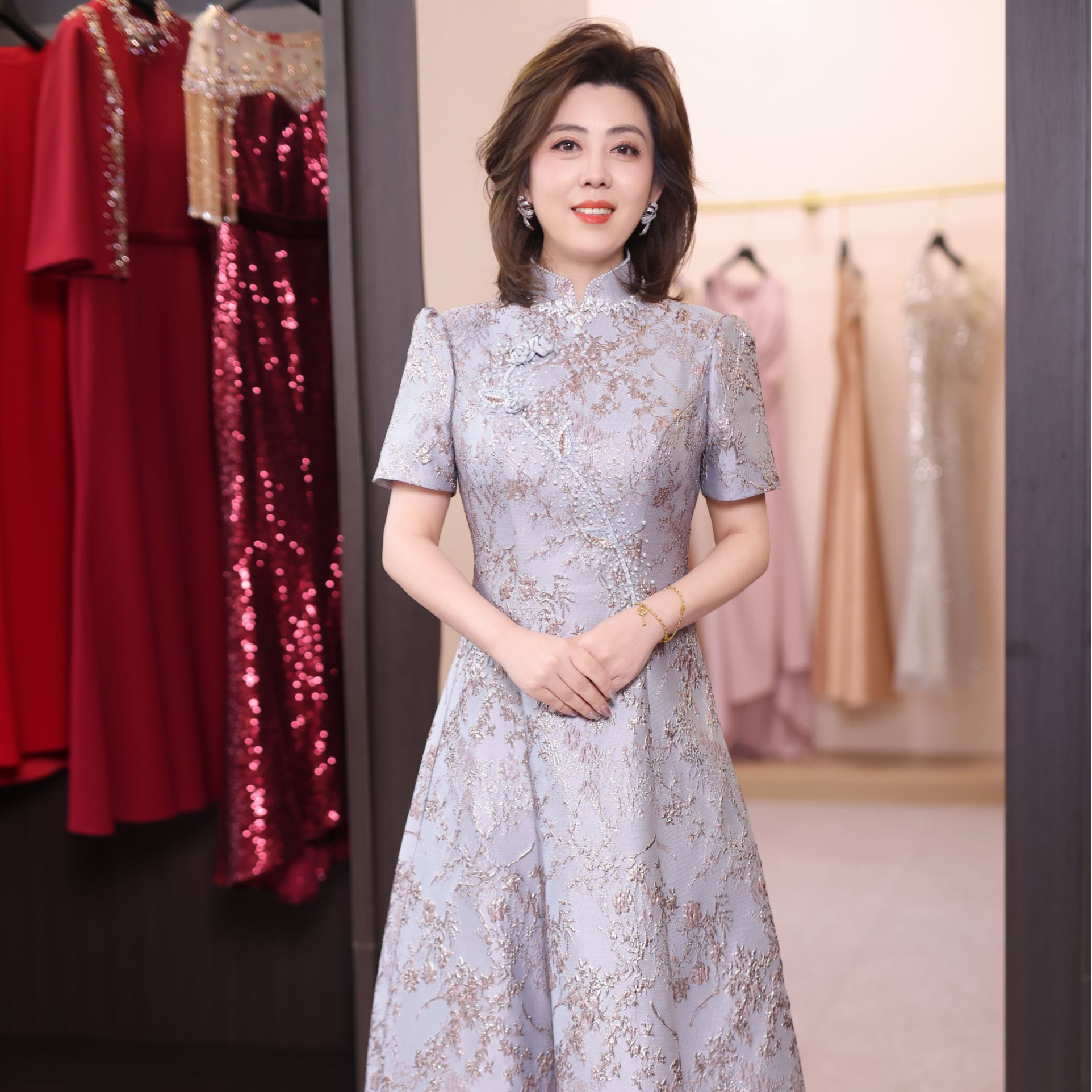 【喜瑞妈妈婚宴礼服】新中式大礼服 显瘦气质高贵优雅重工宴会复古