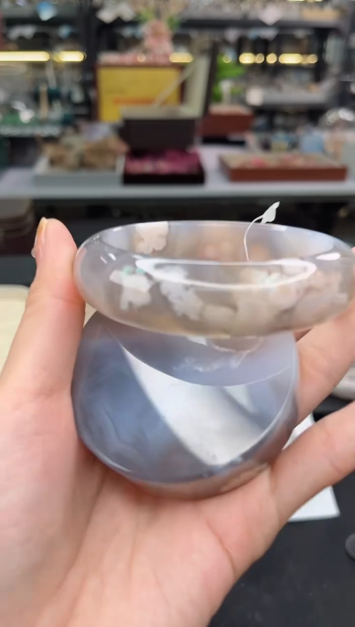 【闪购商品】石英质玉手镯未镶嵌62圈口（赠品镯心）6505172