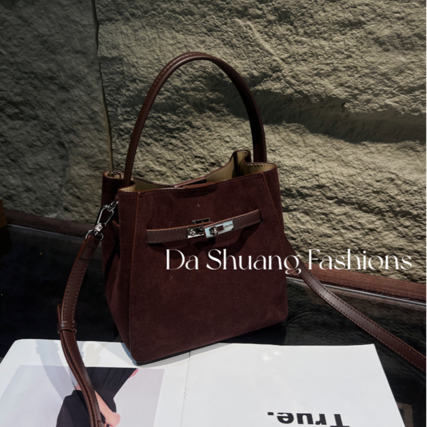 【大爽专属】复古磨砂凯莉水桶包A121