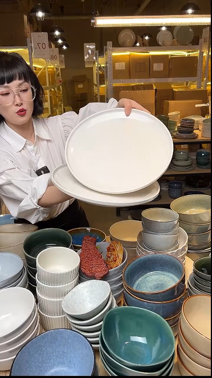 瓷257外贸尾货窑变釉下彩默认微瑕