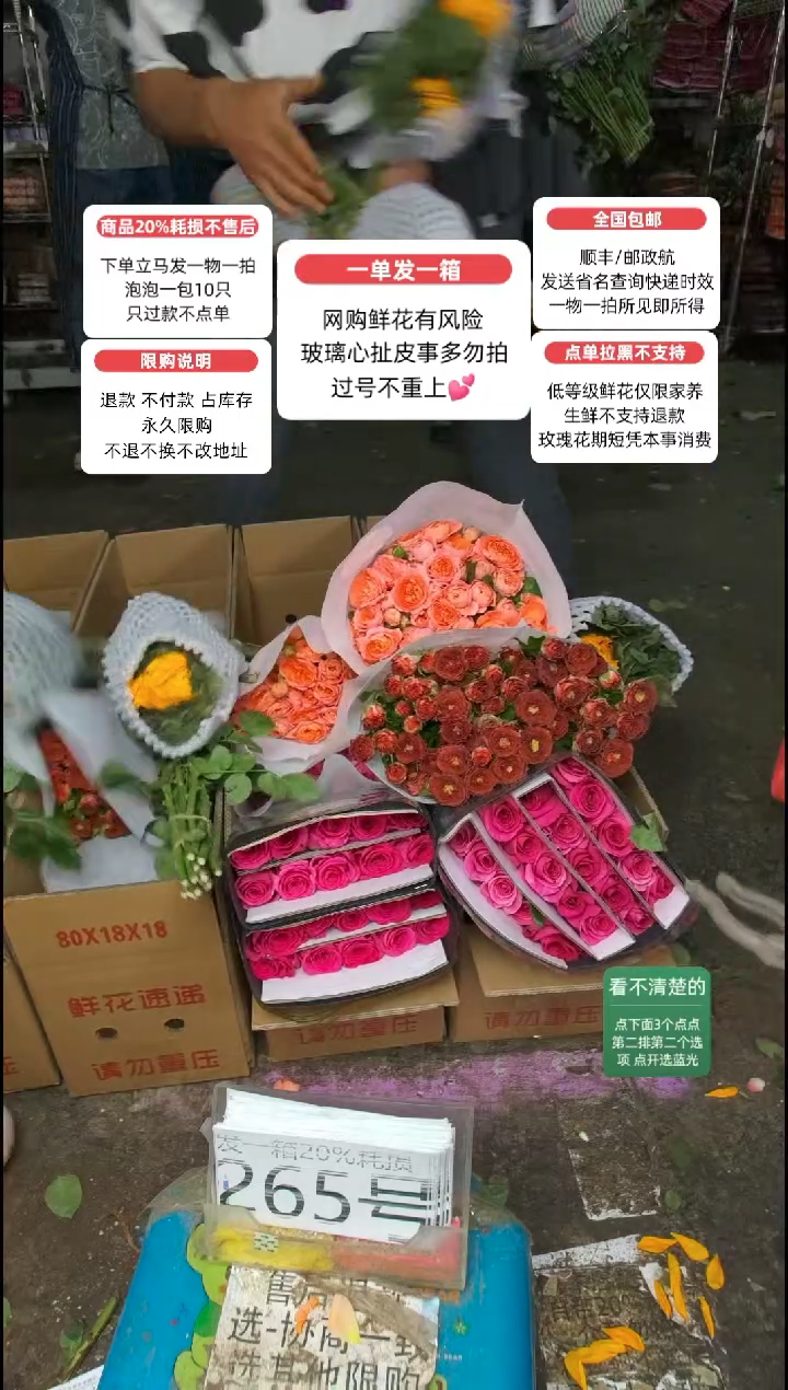 20%耗损发一箱❤号265