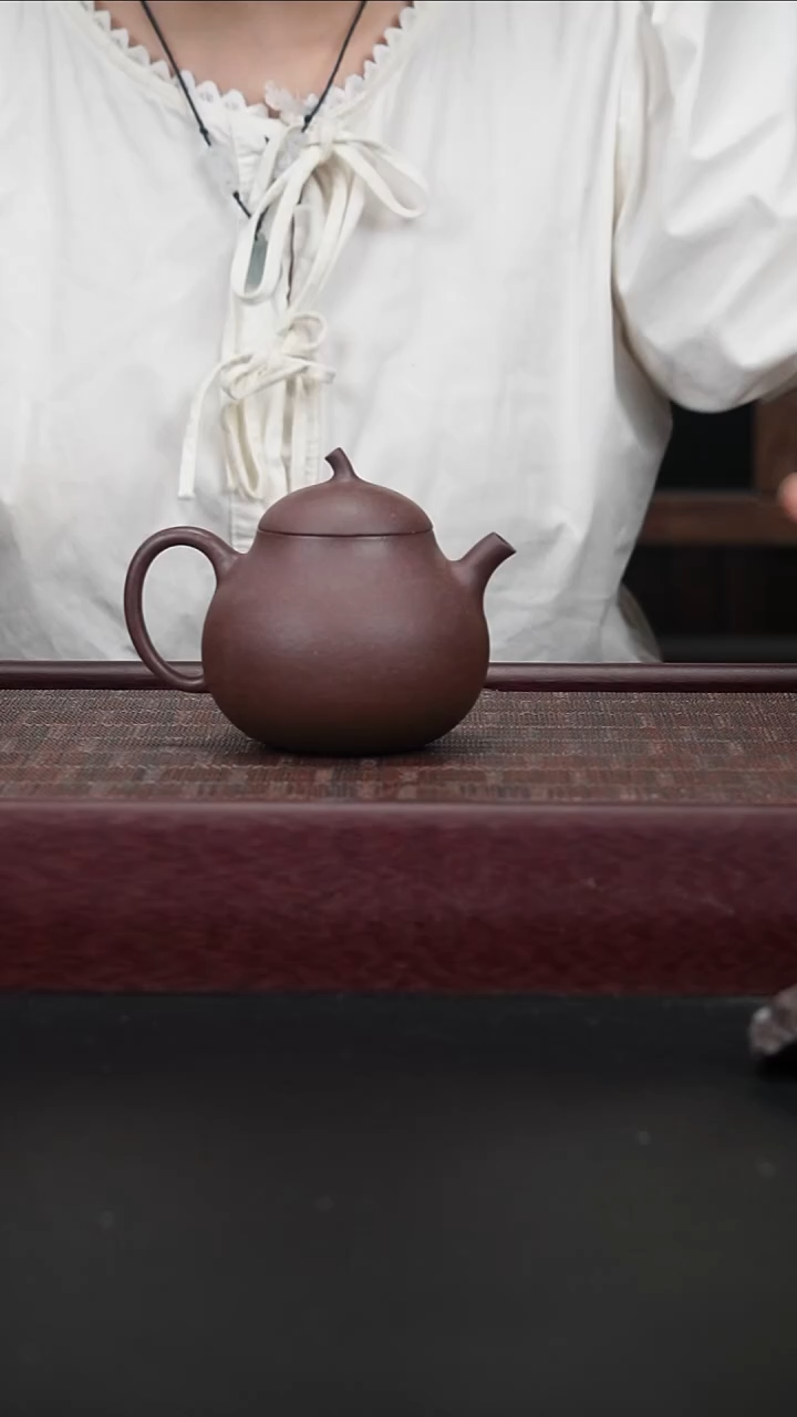 茶壶紫砂yz 桃花泥 茄瓜160cc