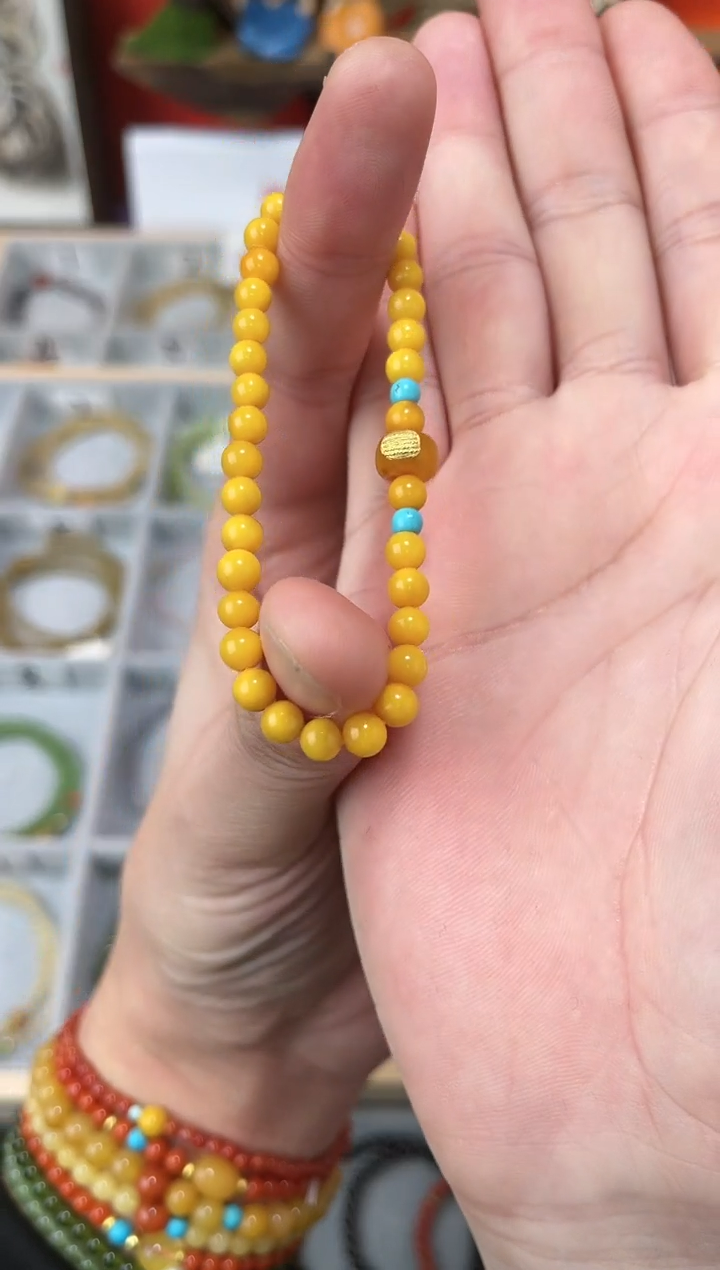 【闪购商品】蜜蜡手串未镶嵌0.5蜜蜡单圈QF-A201