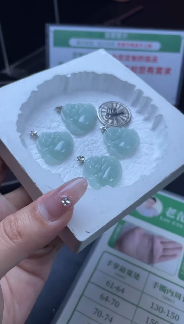 【闪购商品】翡翠颈饰银S925镶嵌W008-70666多样性发一
