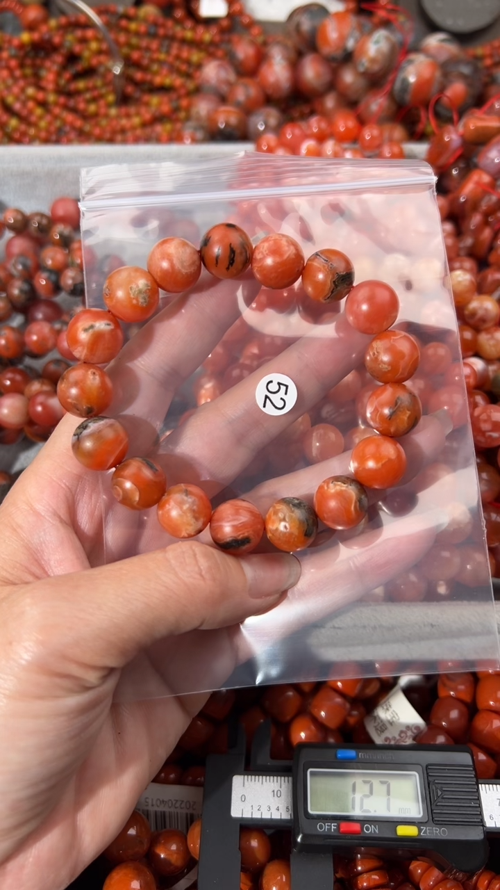 南红玛瑙未镶嵌手串12+