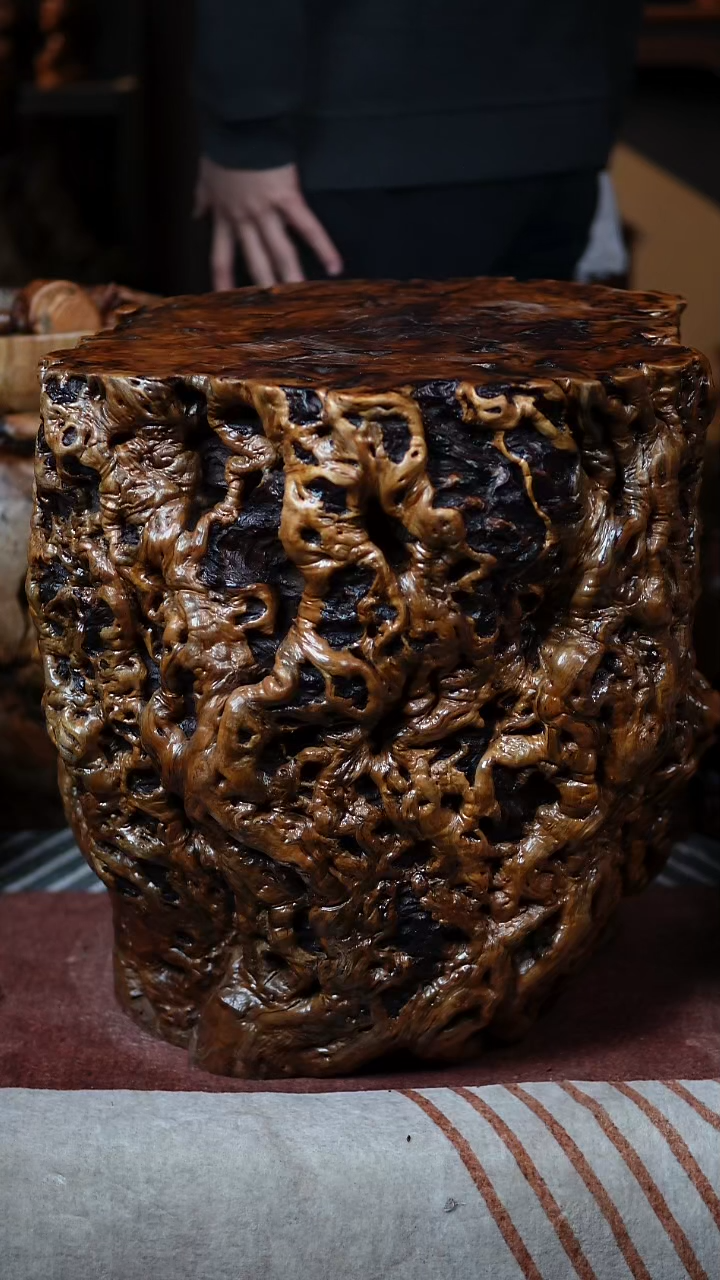 枣木强****)百年鸡心枣木枣木墩