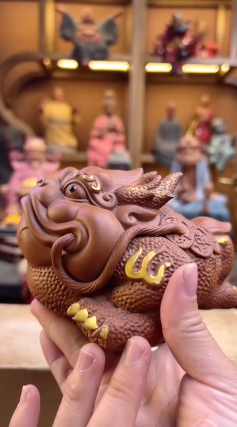 紫砂茶宠器闵茶宠摆件