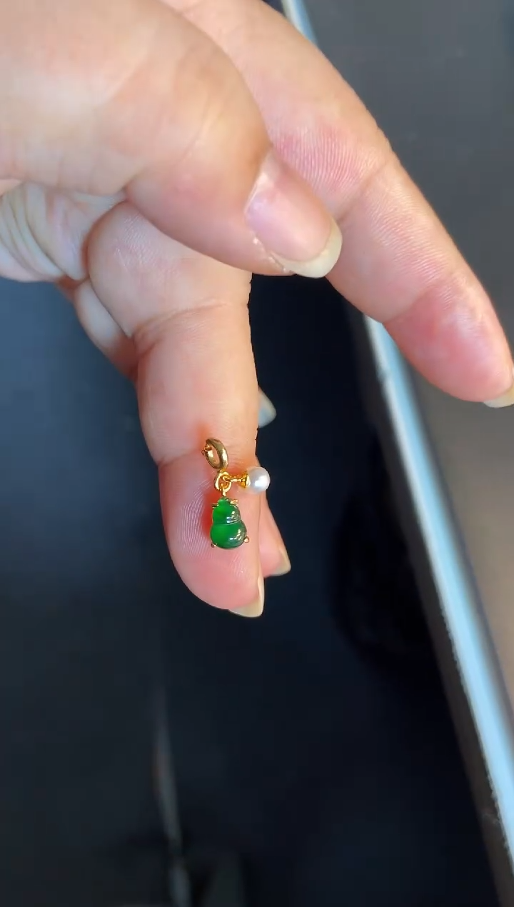 吊坠(不含链)银S925镶嵌翡翠1