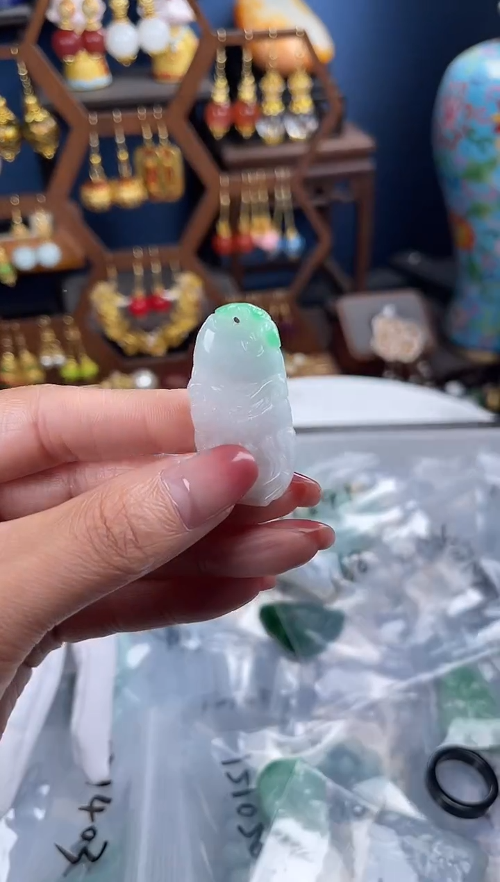 未镶嵌挂件翡翠夭****败，翡翠121291