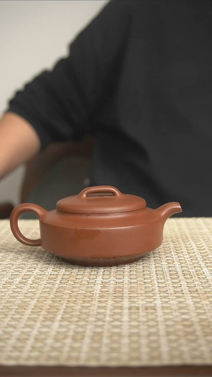 茶壶紫砂宜兴紫砂壶紫泥周盘壶160cc