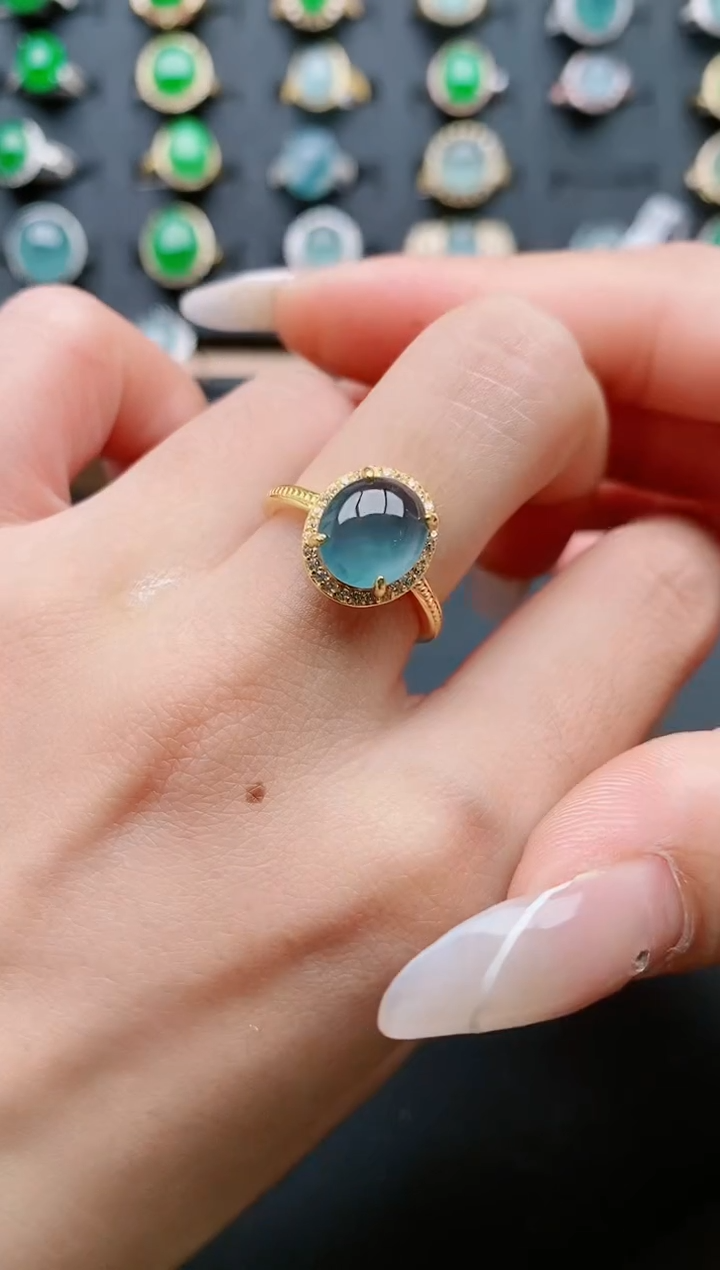 【闪购商品】翡翠戒指银S925镶嵌1111111