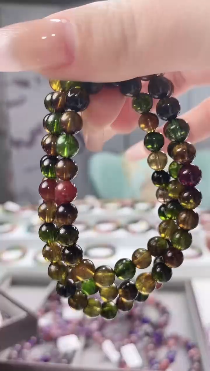 【闪购商品】碧玺多圈6.5*未镶嵌多人多样性发其一