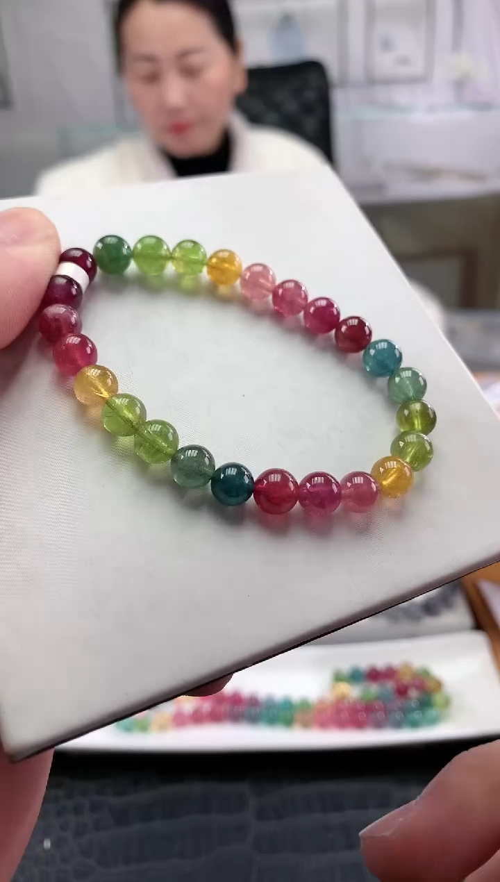 【闪购商品】碧玺手串未镶嵌多样性发一条