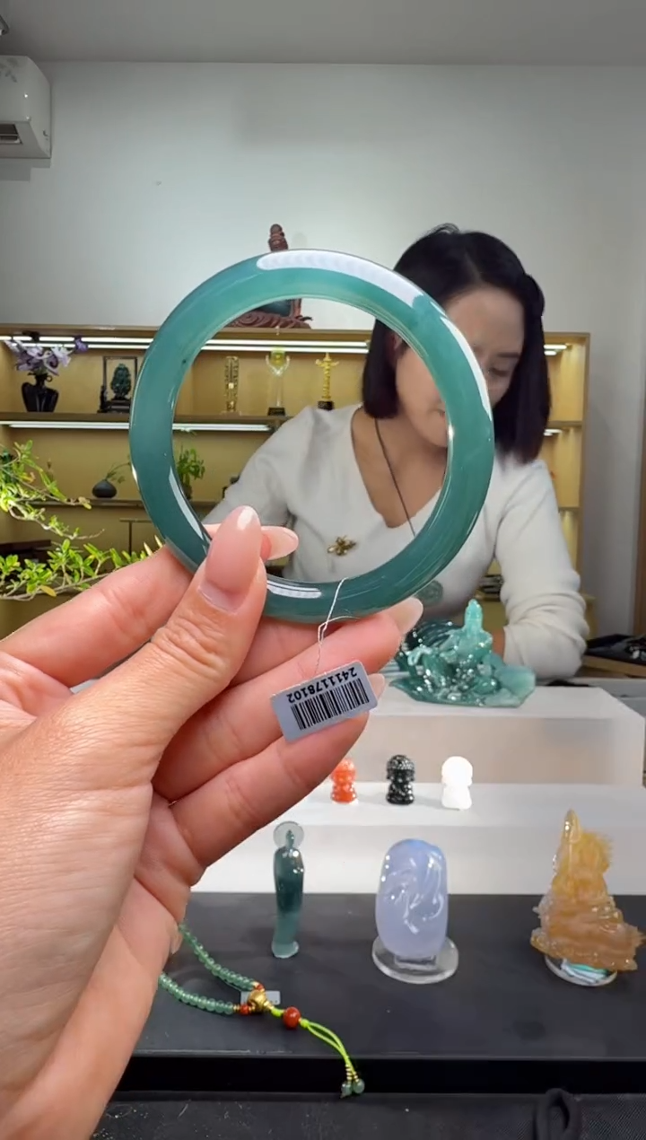 未镶嵌手镯翡翠59圈