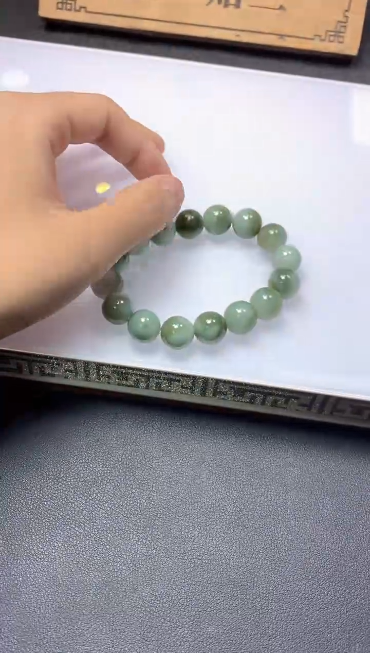 未镶嵌手链翡翠天然缅甸珠串拍一发一