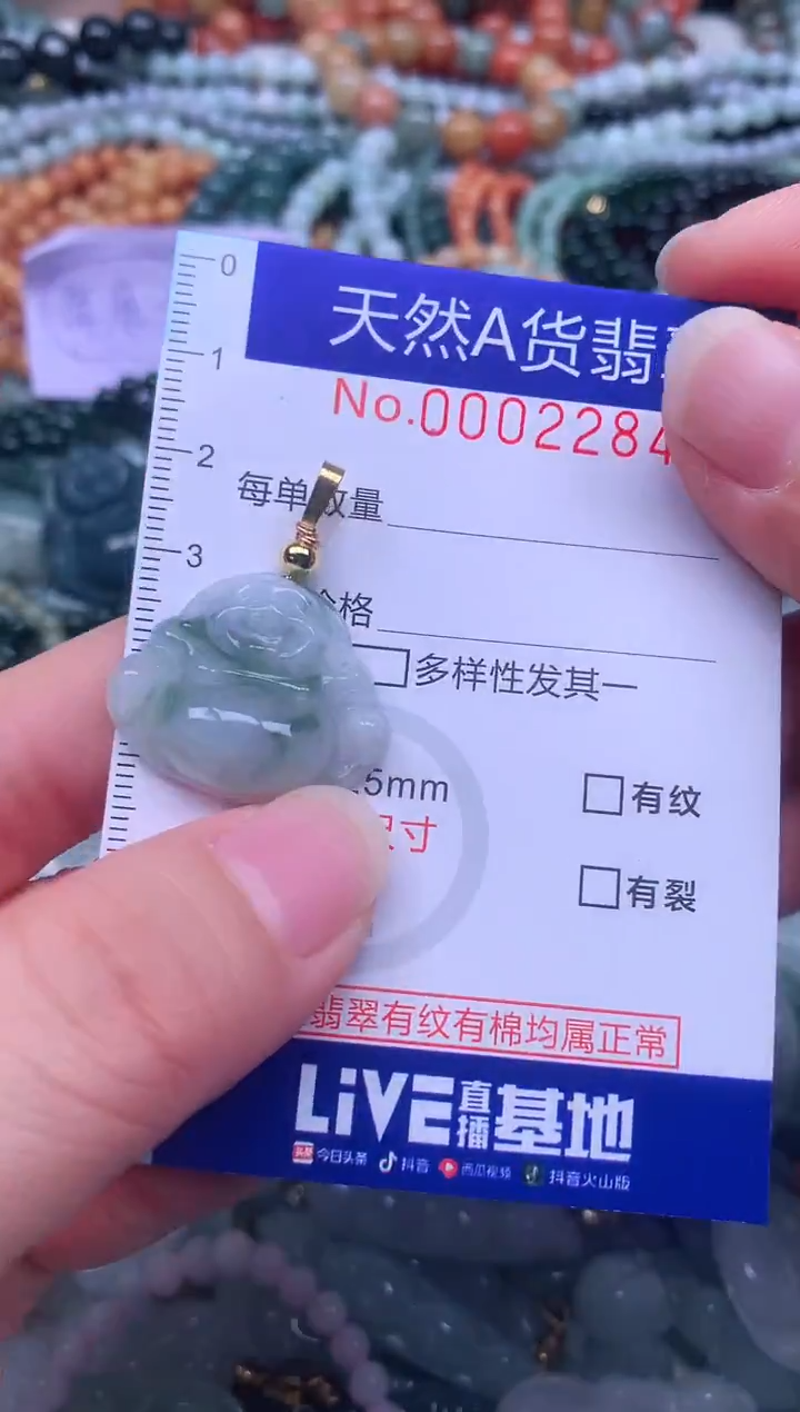 颈饰未镶嵌翡翠天然翡翠