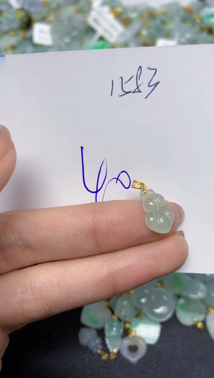 【闪购商品】翡翠颈饰18K金镶嵌 天然翡翠A货