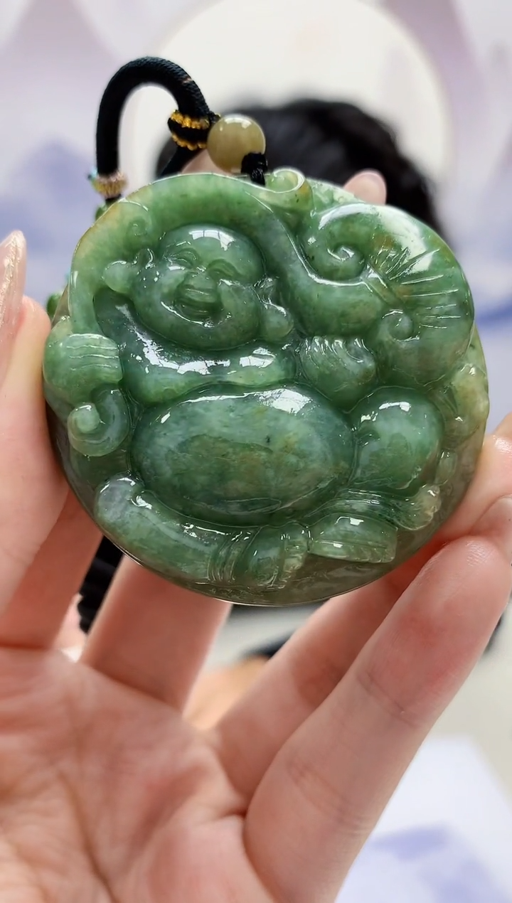 【闪购商品】定制翡翠未镶嵌5145jw-毛货挂件62