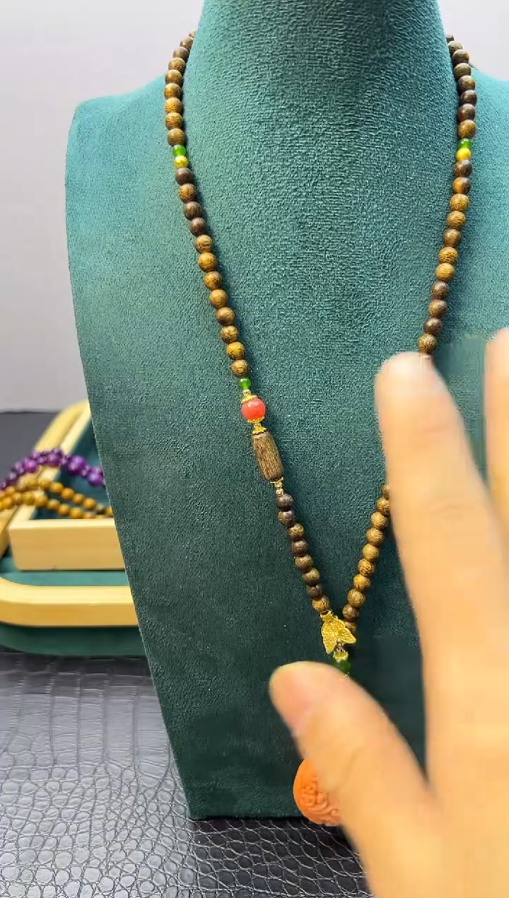 【闪购商品】玛瑙/玉髓颈饰14K金镶嵌X312      