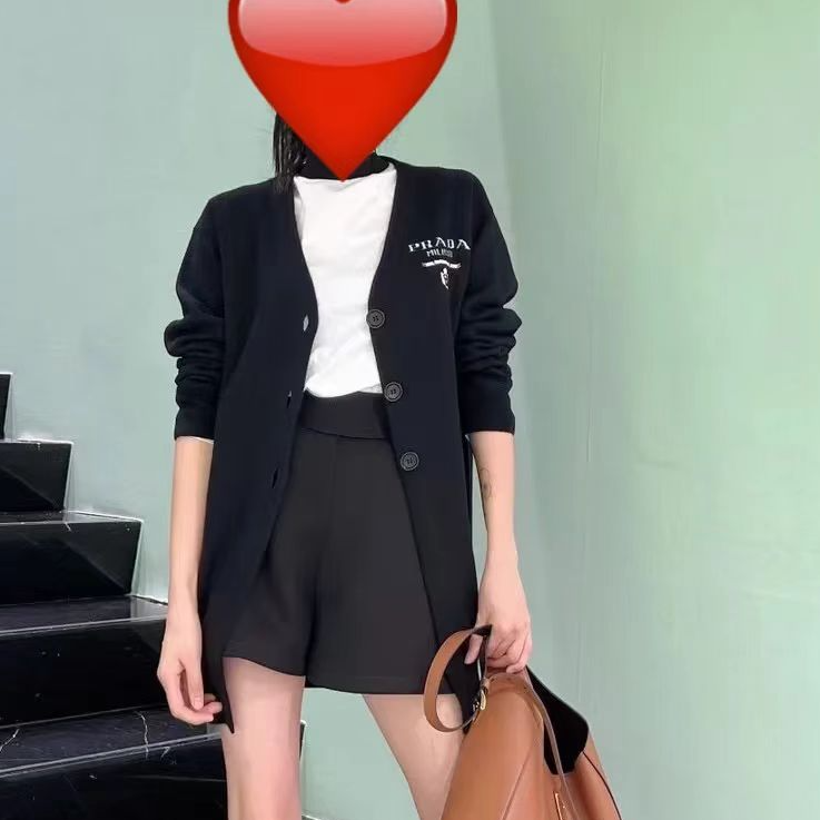 未使用 Prada/普拉达 微标针织长袖/38/公价16800