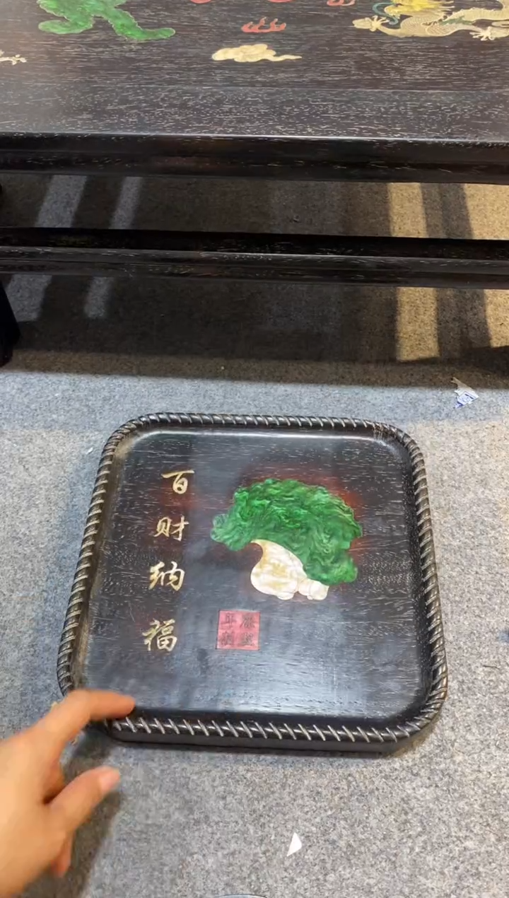 香榧木紫檀拆件雕刻板以直播间实物为准