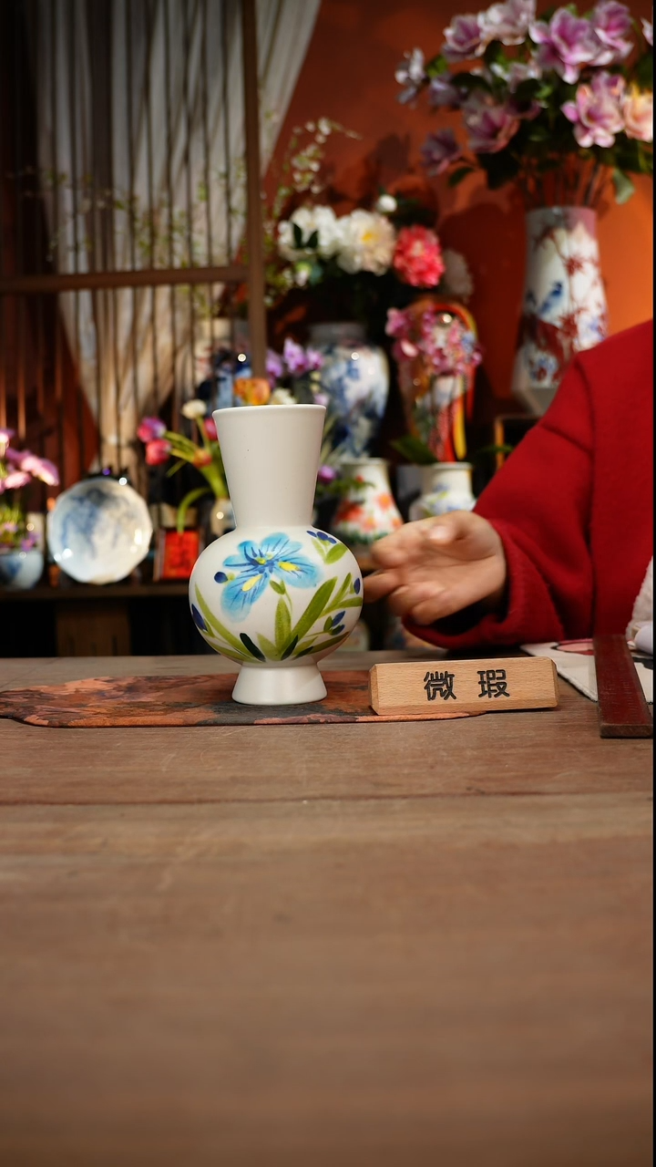 当代高温釉下彩手绘陶瓷餐具