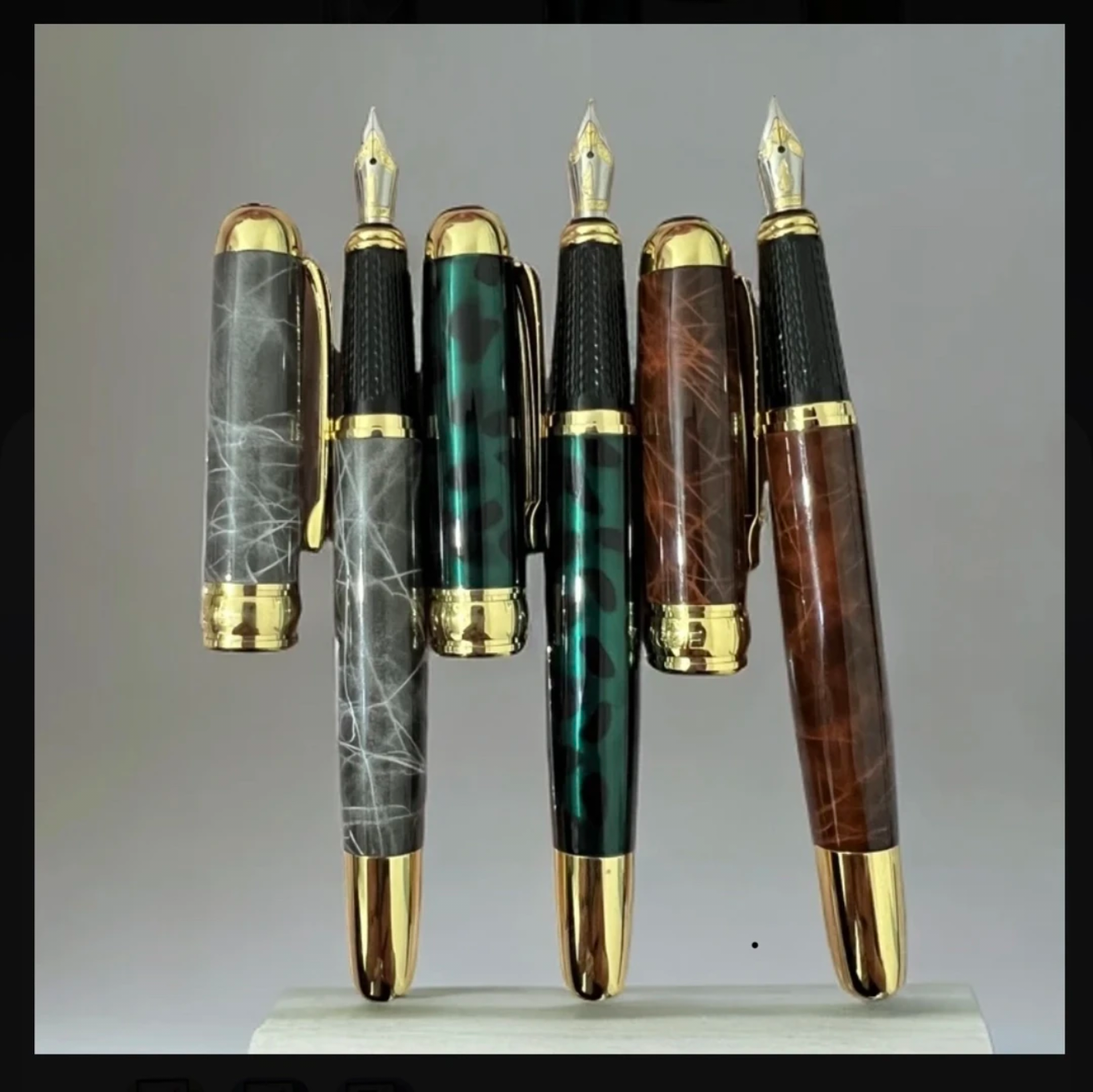 成人书写办公练字专用笔尖镀金钢笔