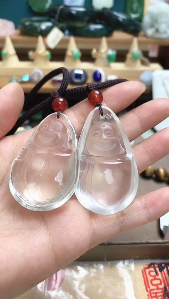 颈饰未镶嵌水晶白水晶佛公发一件