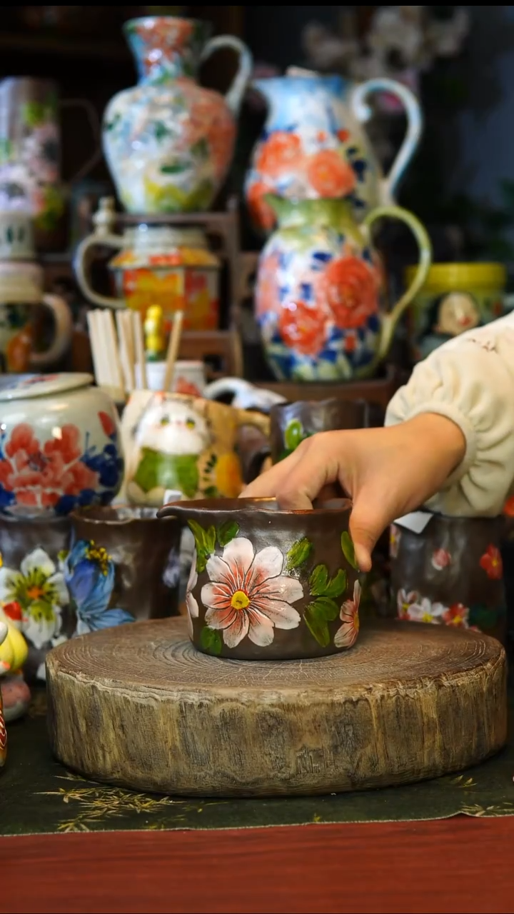 陶瓷89景德镇手工手绘釉下彩