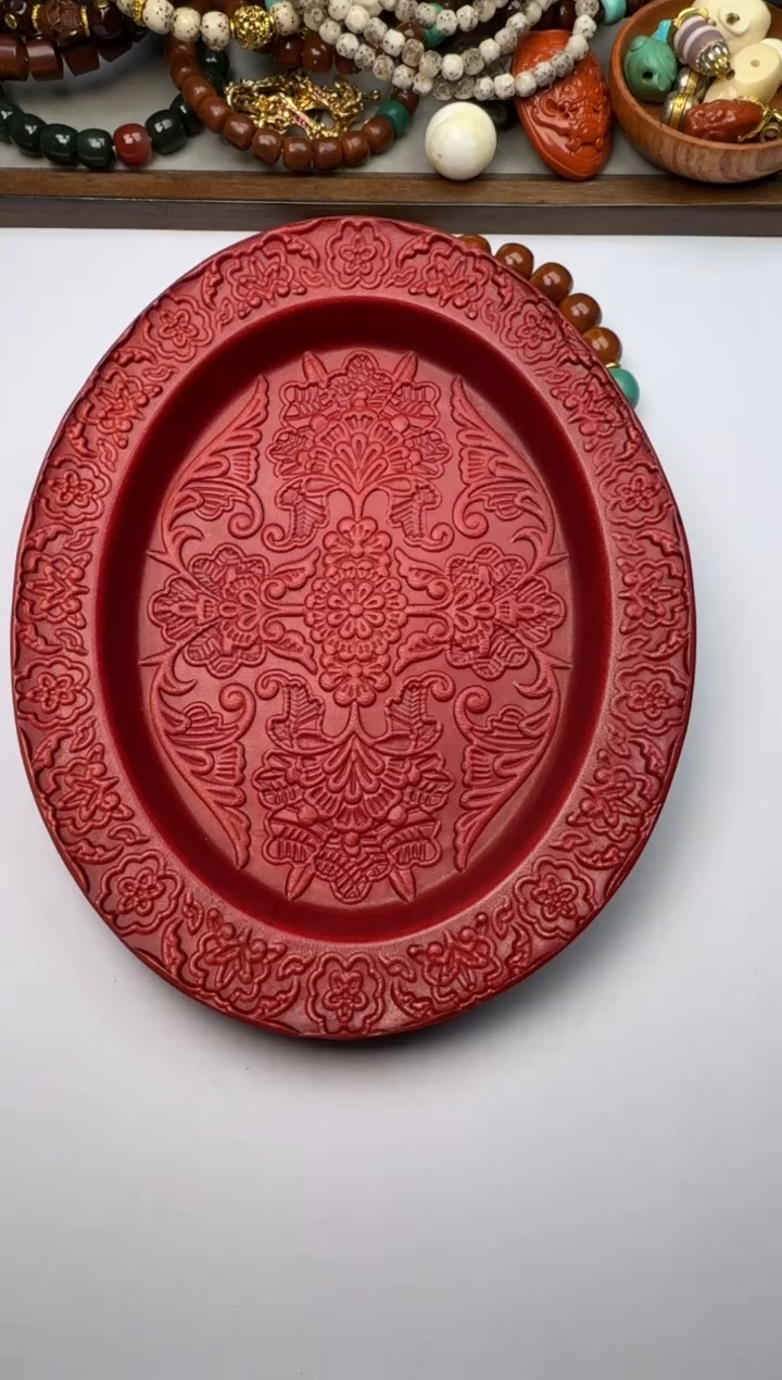 文玩配饰盒子皮盘子