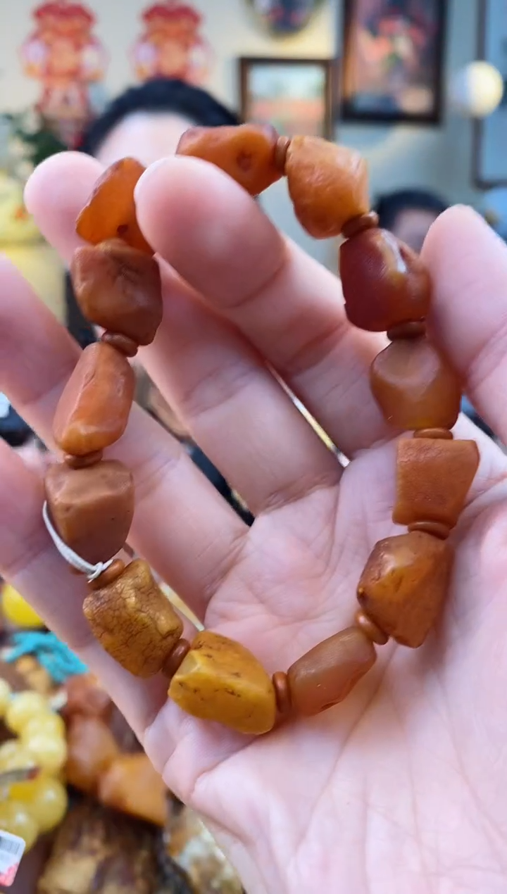 【闪购商品】琥珀手串未镶嵌手串