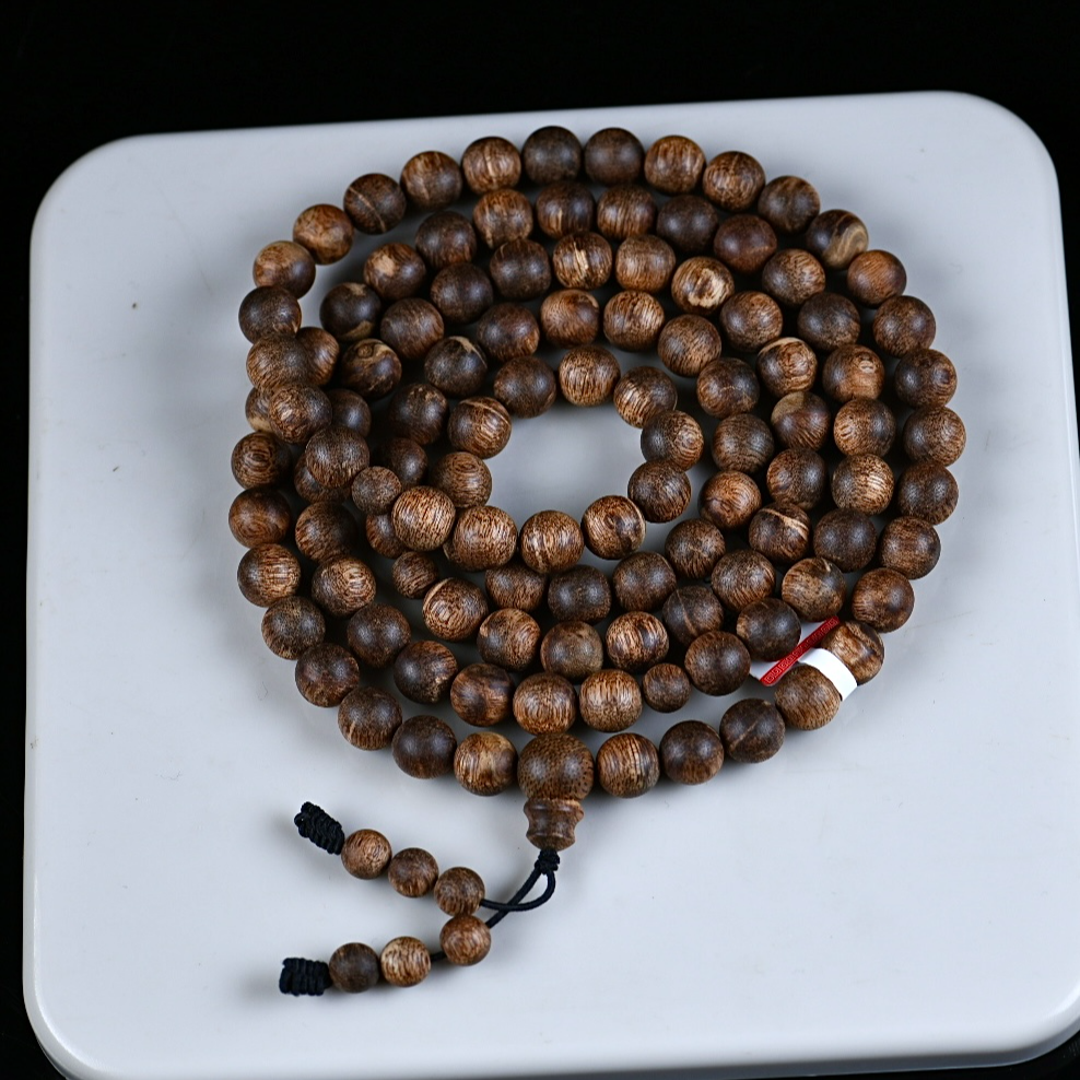 【万亿沉檀阁】天然野马泥涝九分沉0.9*108颗40g-多样性发1