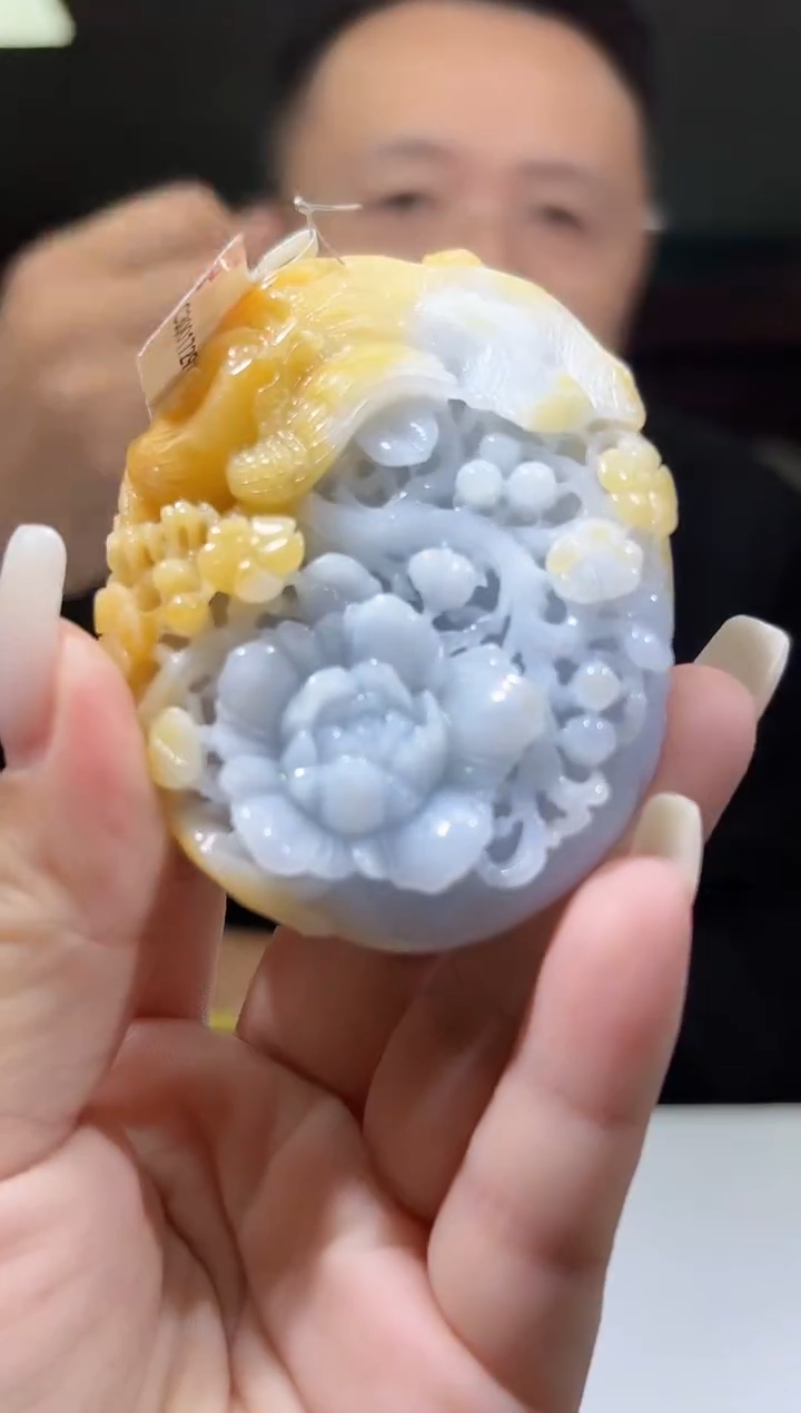 未镶嵌定制翡翠01/1113/C/凤穿牡丹