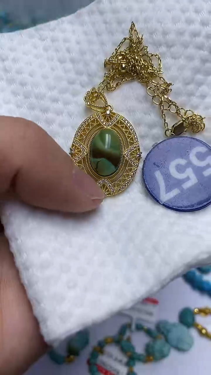 【闪购商品】绿松石项链合金557项链