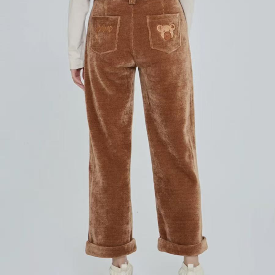 石家庄（有勾丝不退不换）时尚直角休闲梭织长裤女|LBCC-WXZC41