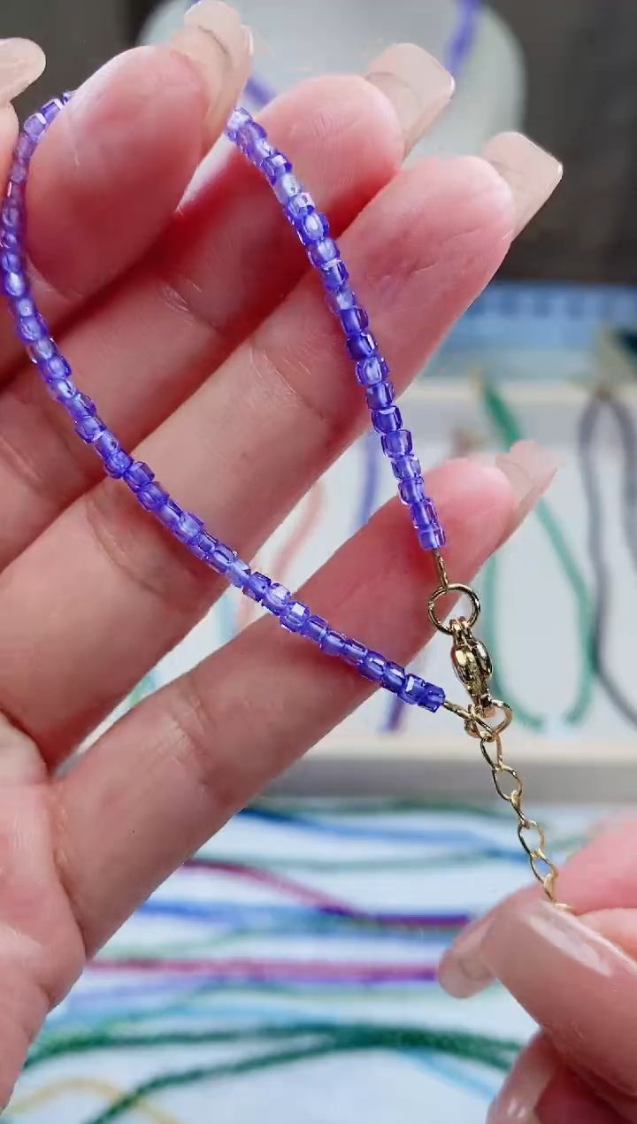 【闪购商品】坦桑石手链14K金镶嵌诗颜珠宝甄选SYZB78