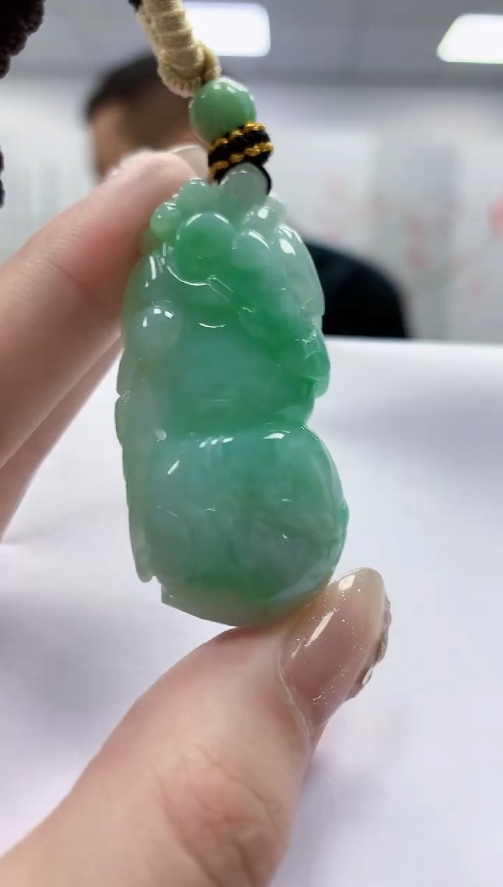 未镶嵌定制翡翠4898jw-毛货挂件24