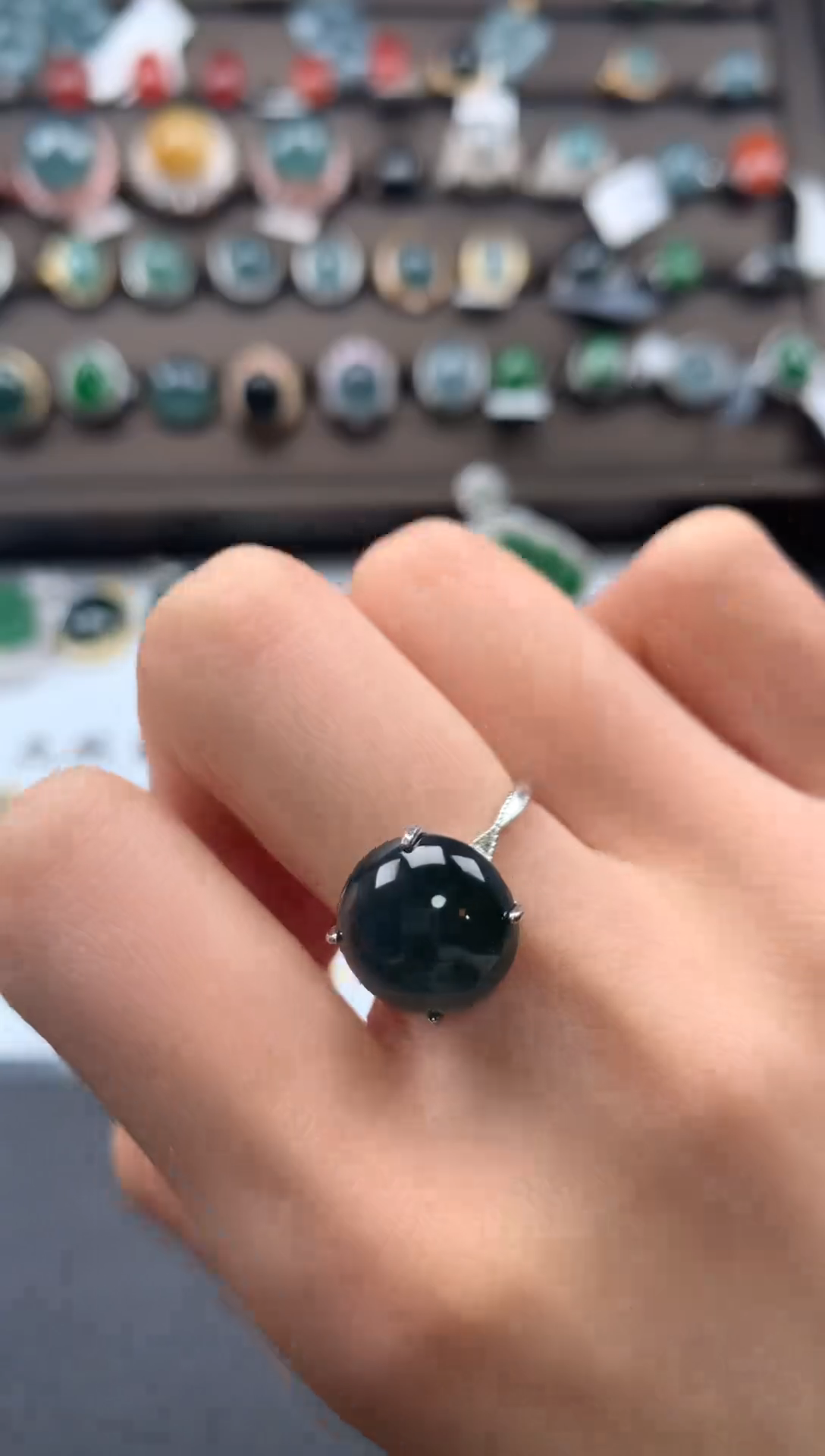 【闪购商品】翡翠戒指银S925镶嵌23213213123123