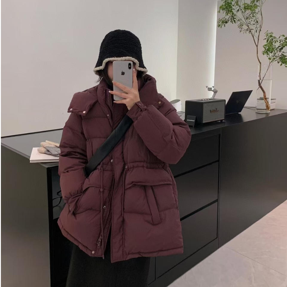 女短款羽绒服高品质鸭绒百搭2024年冬季韩版保暖秋冬季 收腰