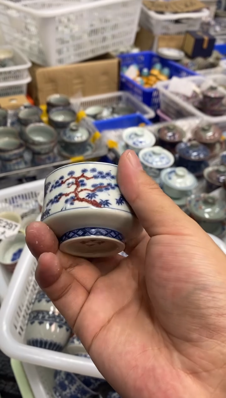 杯景德陶瓷茶具容量约40