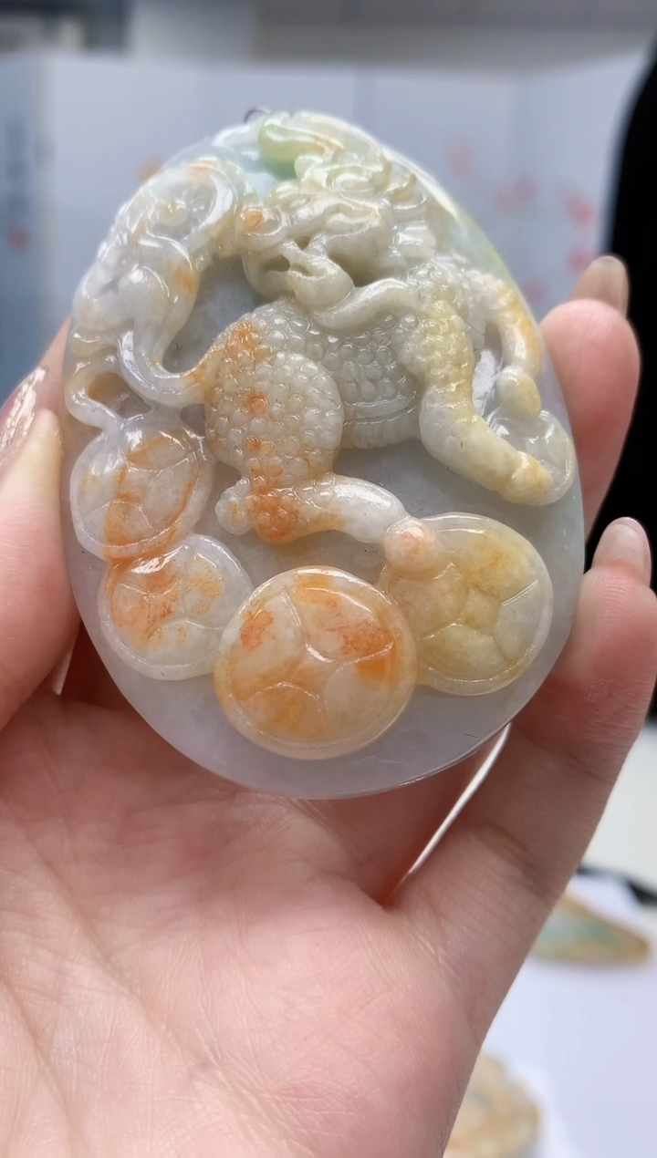 【闪购商品】定制翡翠未镶嵌4829jw-毛货挂件104