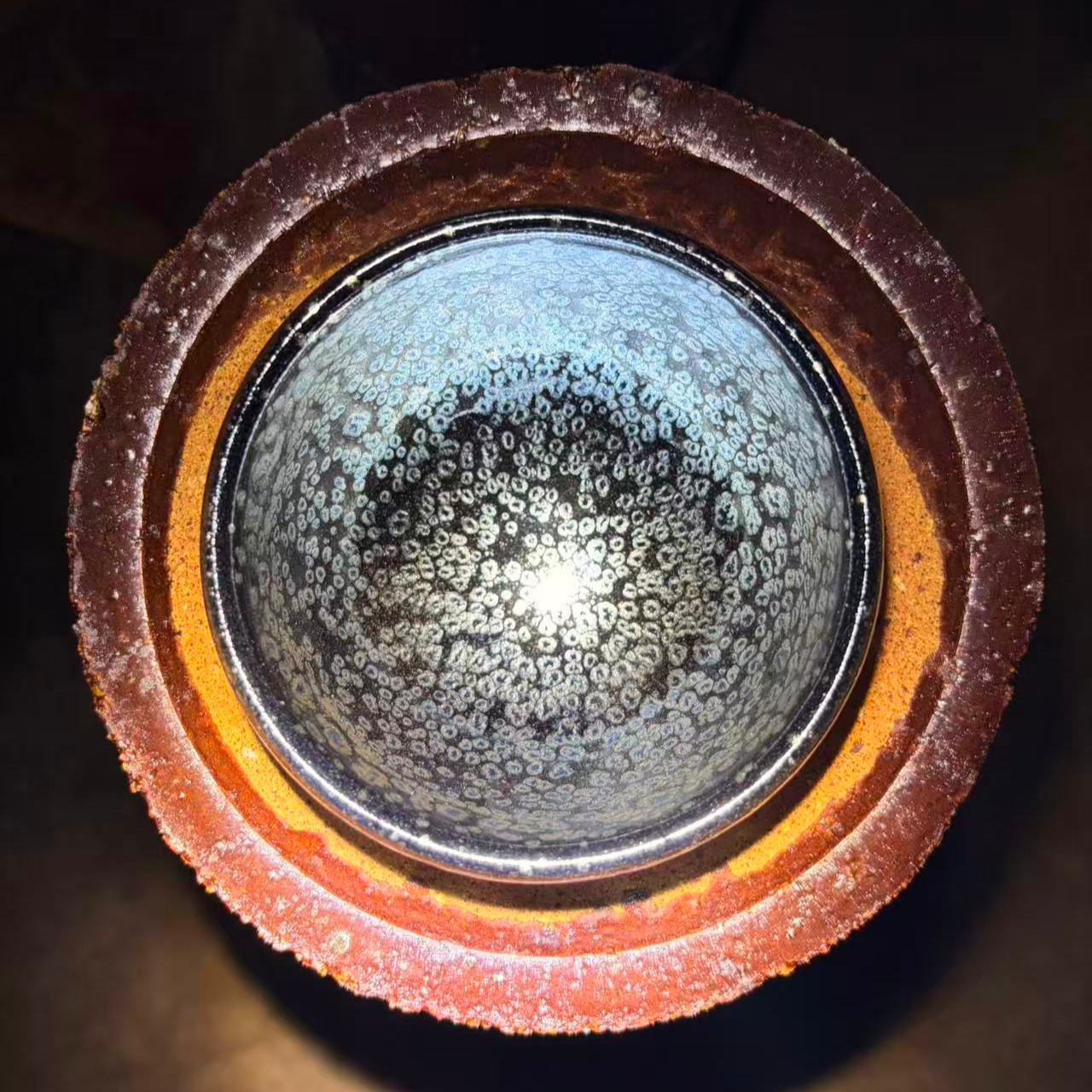 建窑建盏 天眼 高端茶器主人杯 电烧