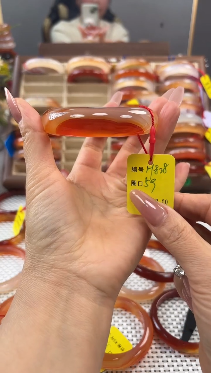 手镯玛瑙/玉髓未镶嵌～**筝828