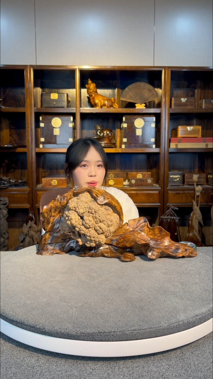 【闪购商品】金丝楠木雕如意发财