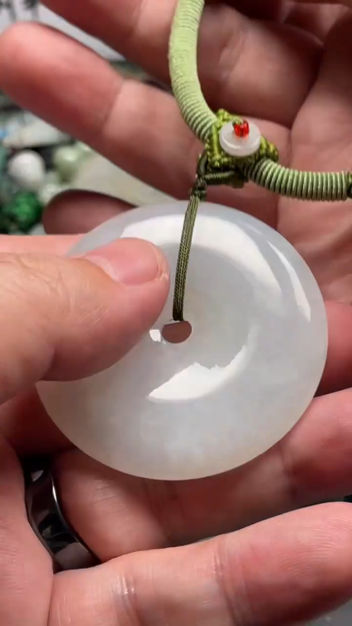 颈饰未镶嵌翡翠天然緬甸翡翠A貨