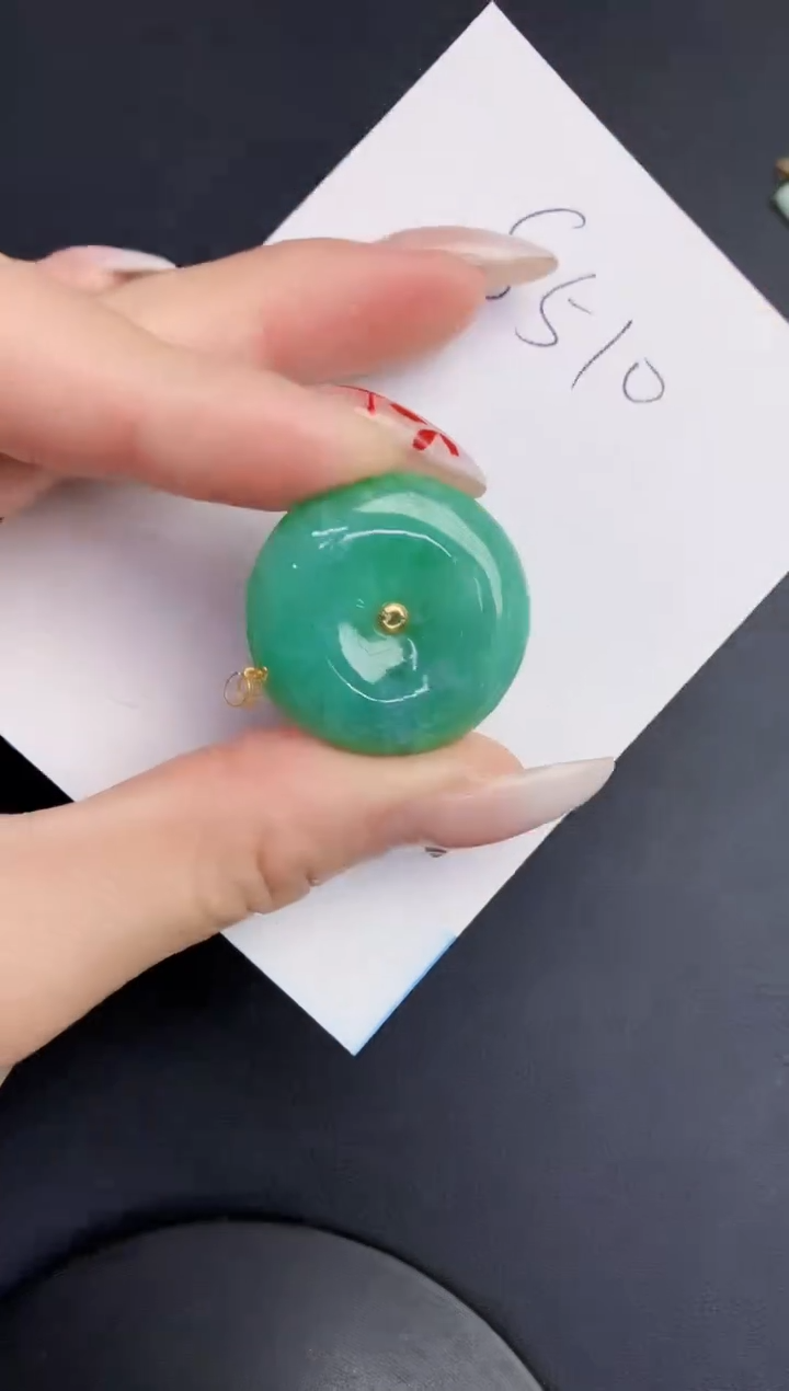 【闪购商品】翡翠颈饰18K金镶嵌000000000000